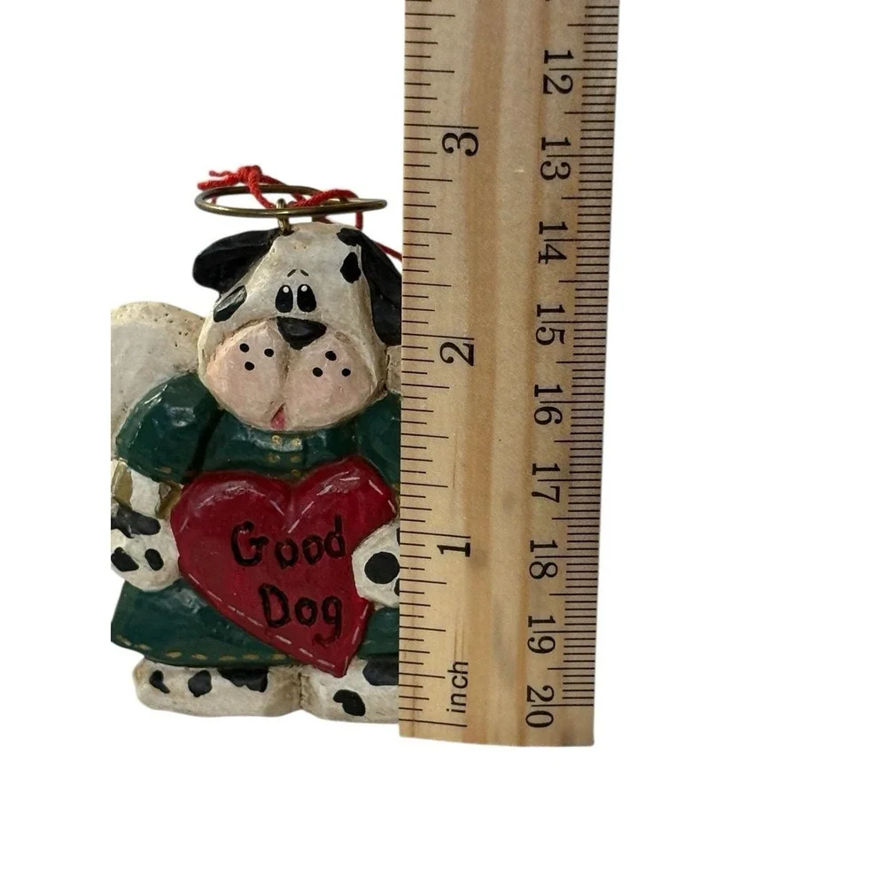 Eddie Walker Dog Angel Christmas Ornament Heart Good‎ Dog Halo Cottage Animal